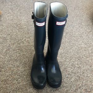 Hunter Rain Boots - Navy Size 7/8
